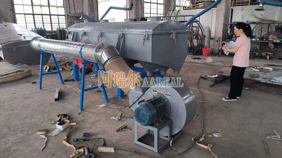 Pantalla de vibración lineal refrescada por aire de 1000*3000 mm para detergente