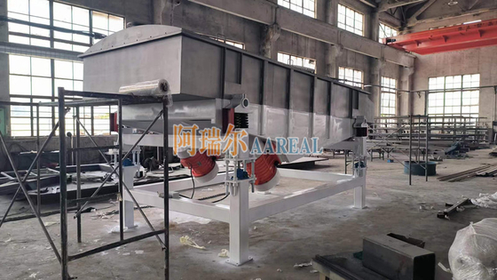 1800*4500mm 3 cubiertas de acero inoxidable pantalla de vibración lineal para hierbas