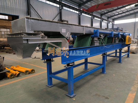 Conveyor vibratorio excéntrico de resorte de hojas de equilibrio para caucho natural