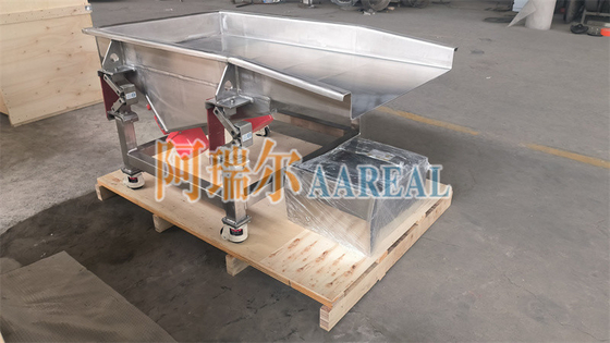 Pequeño tamaño móvil de frecuencia variable alimentador vibratorio de acero inoxidable de grado alimenticio con ROSTA Nueva suspensión de transportador de agitación para arroz congelado