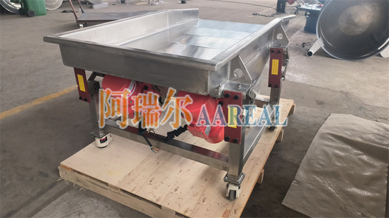 Pequeño tamaño móvil de frecuencia variable alimentador vibratorio de acero inoxidable de grado alimenticio con ROSTA Nueva suspensión de transportador de agitación para arroz congelado