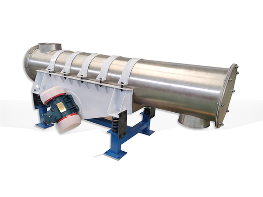 Alta eficiencia de pequeño tamaño 400 mm de diámetro Tubular alimentador vibratorio para la instalación de las partículas químicas asiento