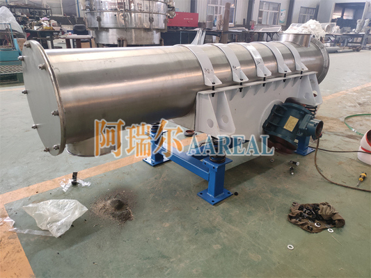 Alta eficiencia de pequeño tamaño 400 mm de diámetro Tubular alimentador vibratorio para la instalación de las partículas químicas asiento