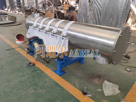 Alta eficiencia de pequeño tamaño 400 mm de diámetro Tubular alimentador vibratorio para la instalación de las partículas químicas asiento