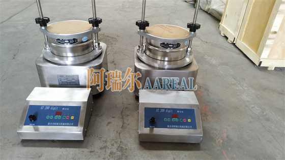 Amplitud ajustable de 0 a 3 mm 0 a 99 minutos 200 mm 8&quot; Electromagnético vibratorio para inspección de granularidad de laboratorio Movimiento tridimensional