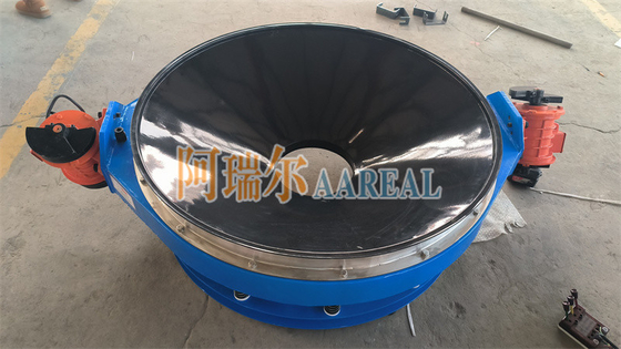 Alto rendimiento de acero inoxidable de 400 mm ~ 1500 mm 304 de bajo perfil de flujo a través del separador pantalla vibratoria en línea para el material de la batería de litio revestido con carburo de teflón