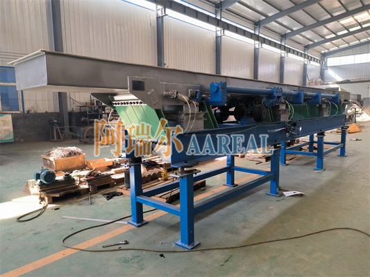 Larga distancia 600 mm de ancho de acero inoxidable 304 hoja de resorte excéntrico balanceado transportador vibratorio para 25 toneladas por hora transporte de sal.