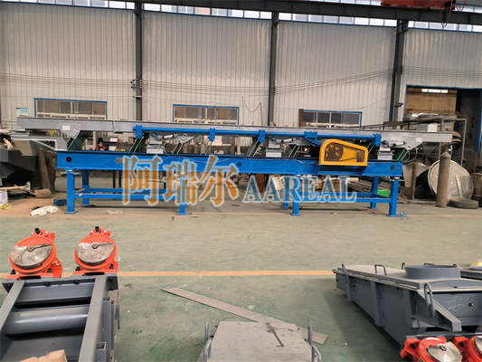 Con un alto rendimiento de ahorro de energía, de acero inoxidable de baja a media carga 304 de primavera de hoja, transportador vibratorio excéntrico equilibrado para el transporte de gránulos de plástico.