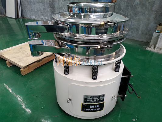 Cribado de vibración rotativo de acero inoxidable de alta eficiencia de gran capacidad de 1800 RPM para polvo metálico