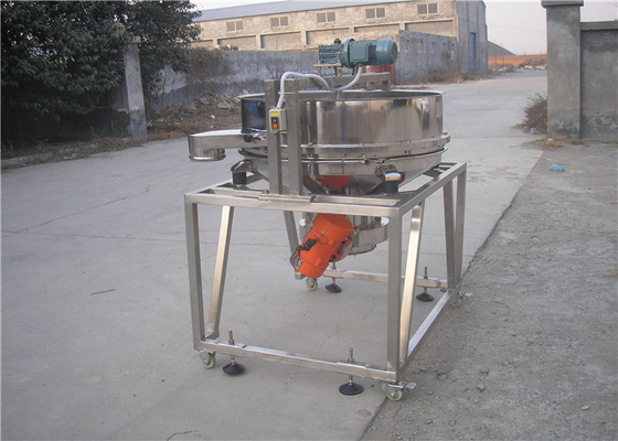 Flow Through Vibro Screen Machine Acero inoxidable sanitario