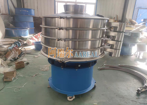 1000mm 3 cubierta portátil de acero inoxidable pantalla de vibración rotativa para la sal de mesa