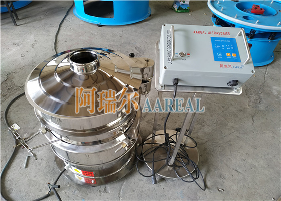 Separador de pantalla de vibración rotativa por ultrasonidos de acero inoxidable para material de ánodo de batería
