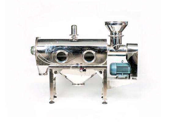 Escrín de flujo de aire horizontal de tamiz rotativo centrífugo para polvo cosmético